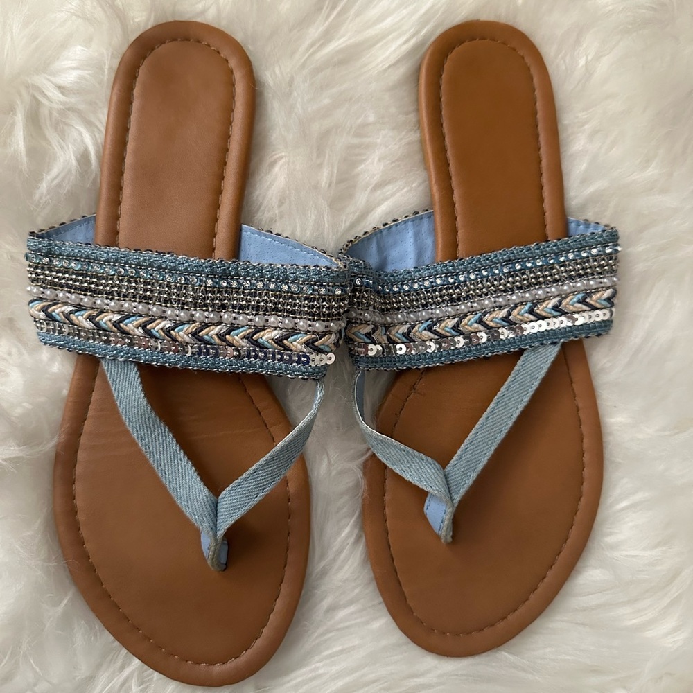 Women’s Size 7 Blue Sandals